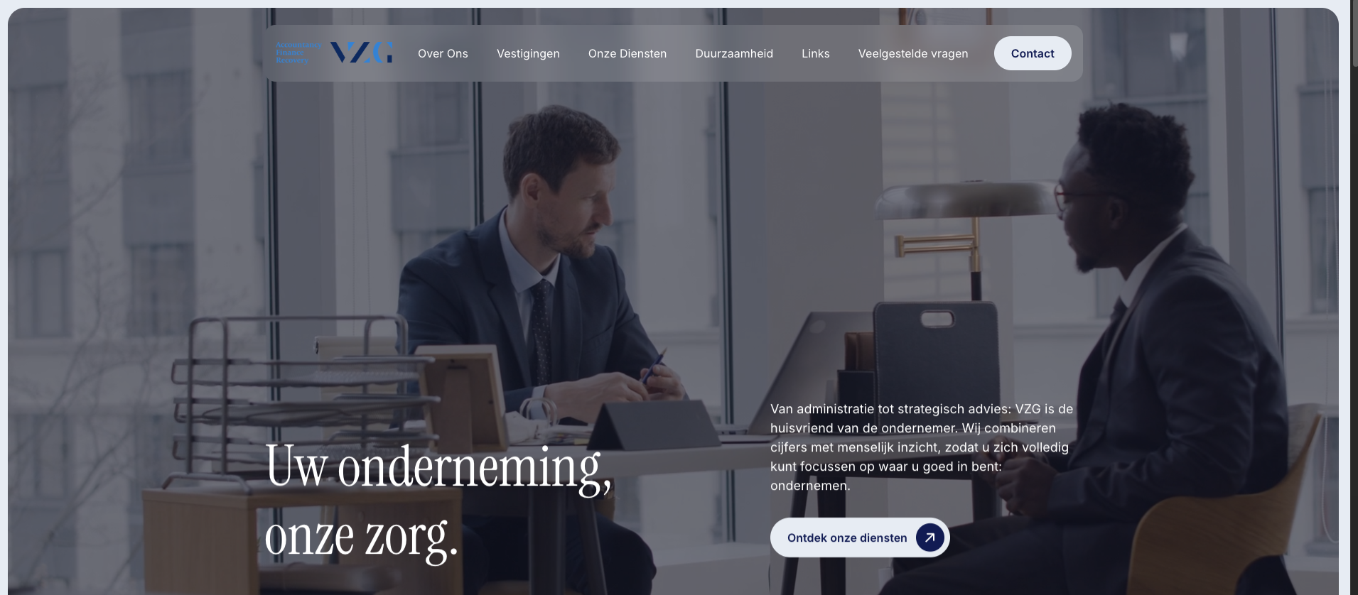 Website project VZG door Netlura
